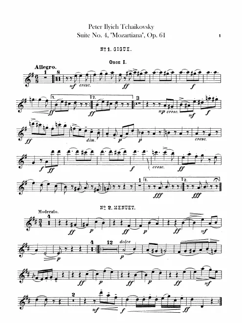 Oboe 1, 2