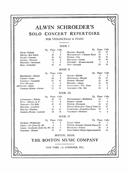 Complete Score and Cello Part