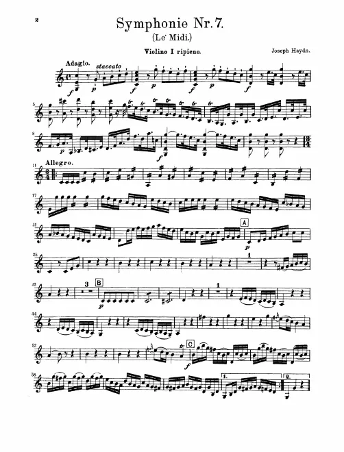 Violins I (Ripieno)