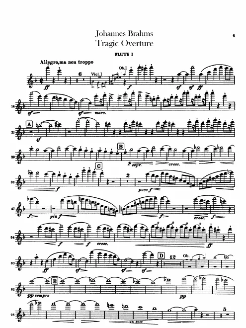 Flute 1, 2, Piccolo