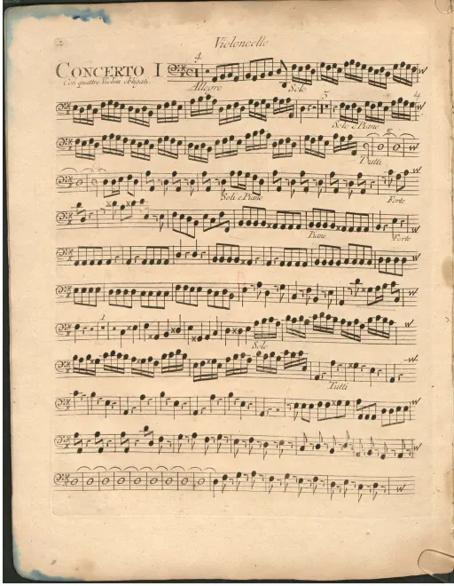 Cello (solo and ripieno)