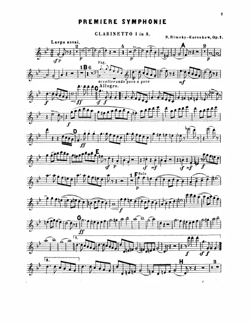 Clarinet 1, 2