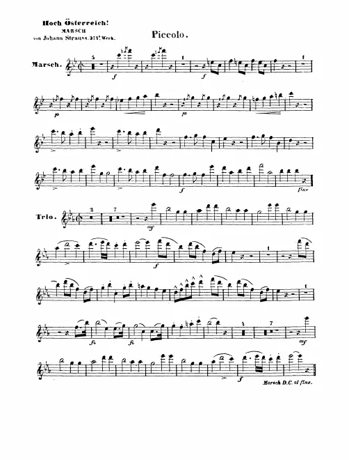 Piccolo, Flute