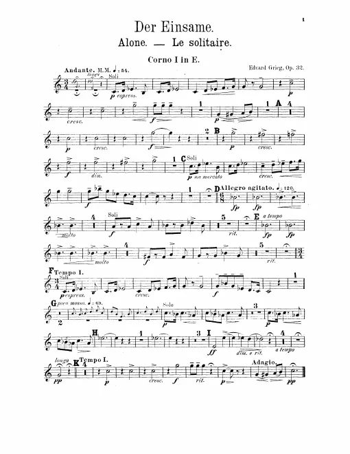 Horn 1, 2 (E)