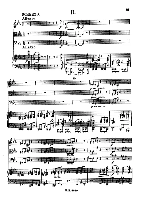 2. Scherzo (Complete Score)