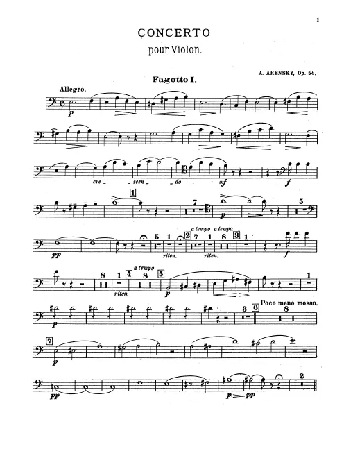 Bassoon 1, 2