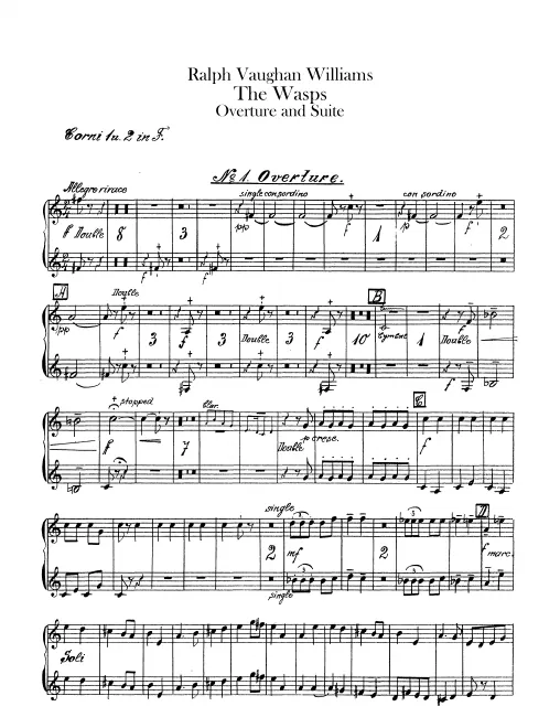 Horn 1/2 in F, 3/4 in F (3/4 ad lib.)
