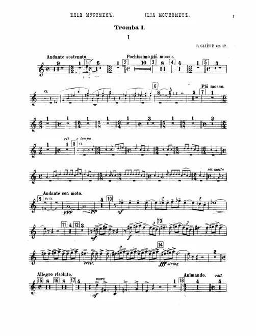 Trumpet 1, 2, 3, 4 (B)