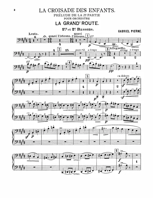Bassoon 1/2, 3 (ad lib.), Sarrusophone (ad lib.)