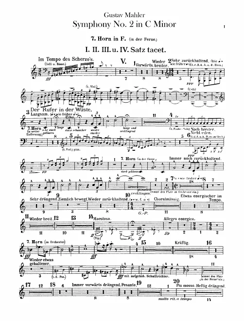 Horn 7 (F, Onstage/Offstage)