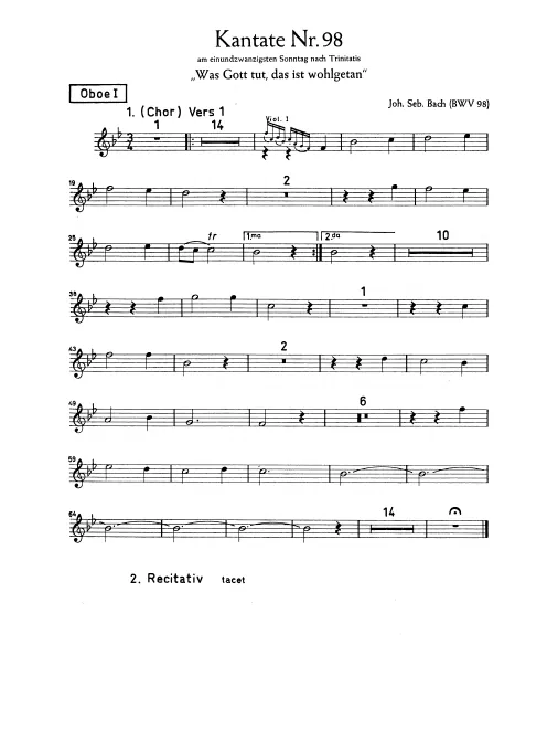 Oboe 1, 2, Taille (English Horn)