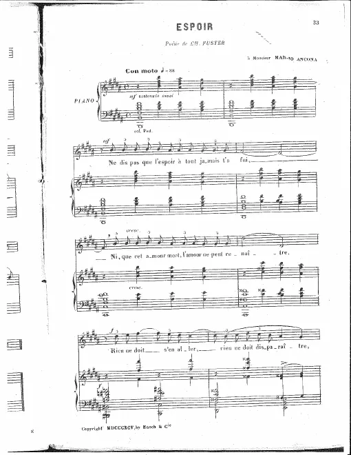 For high voice (B major)