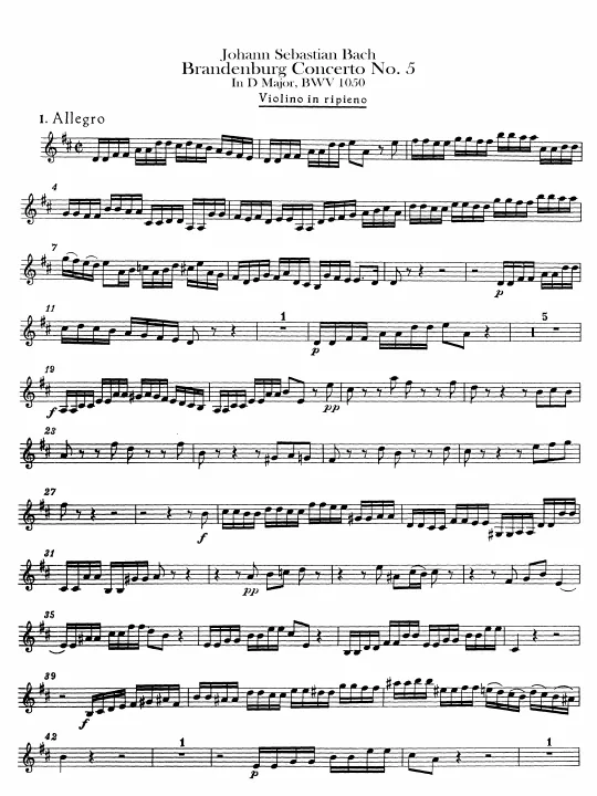 Violins (Ripieno)
