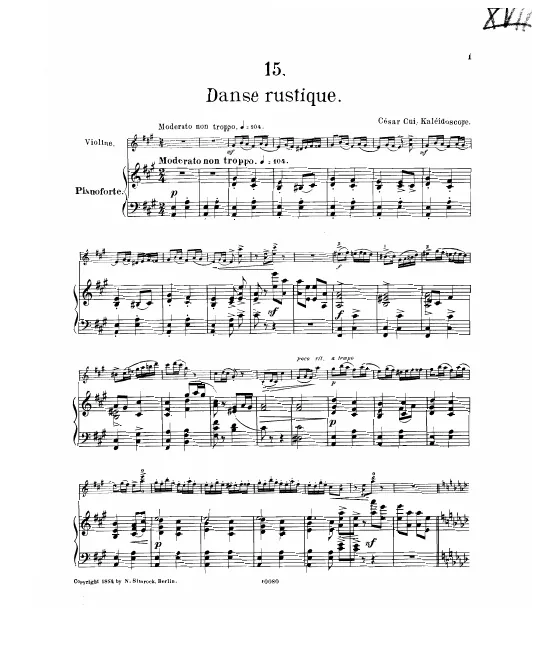 15. Danse rustique