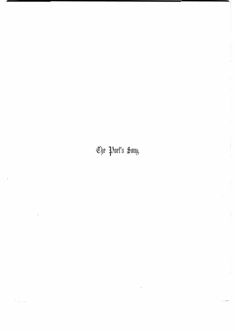 1. The Poet's Song