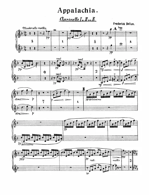 Clarinet 1/2 (B), E Clarinet, Bass Clarinet (B)