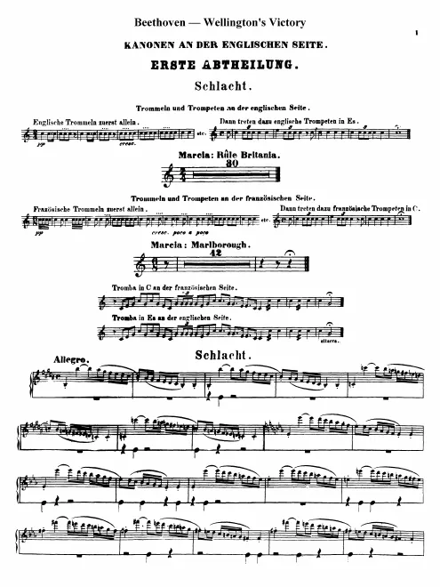 Percussion - English side (Cannon, Rattles, Field Drums)