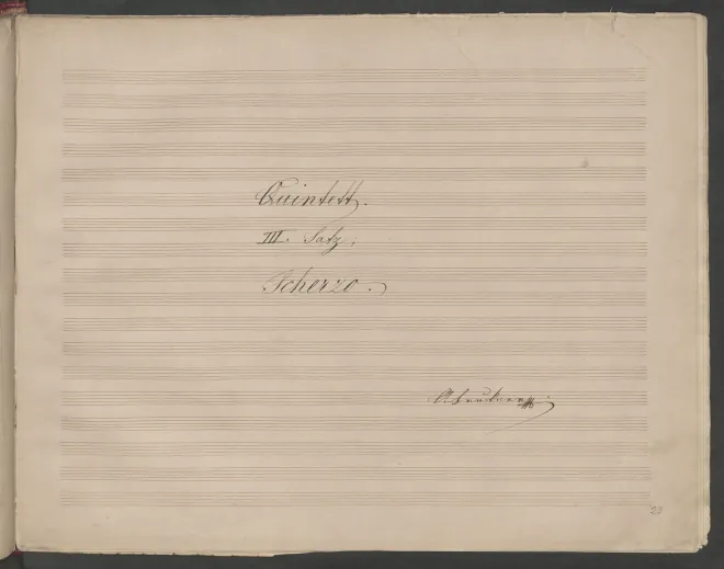 3. Scherzo. Schnell. Trio. Langsamer