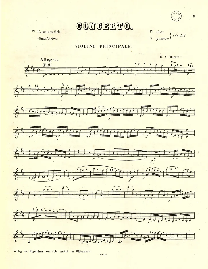 Violin Part (with cadenzas)