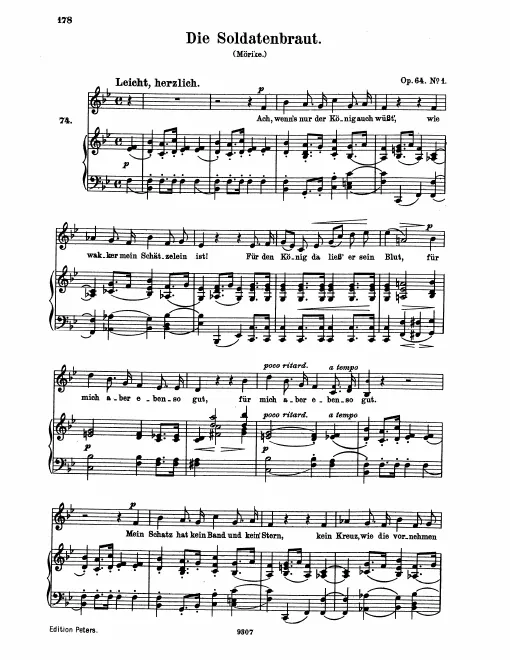Complete Score (original / high voice)