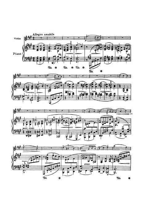 Complete Score and Violin Part