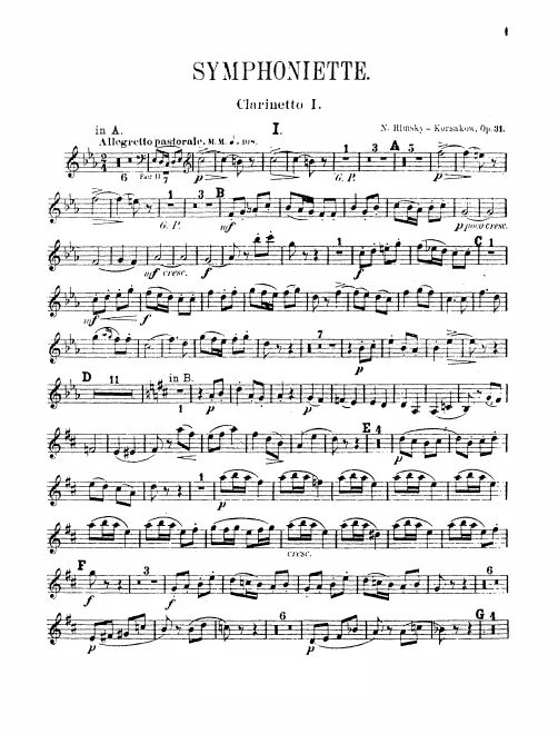 Clarinet 1, 2 (A/B)