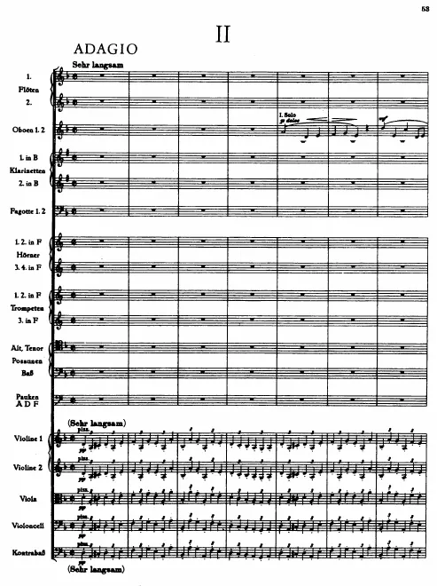 2. Adagio: Sehr langsam