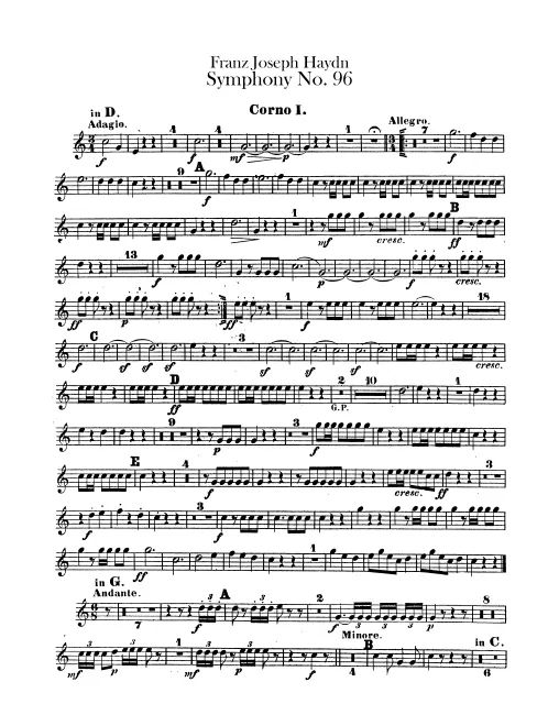 Horn 1, 2 (D/G)