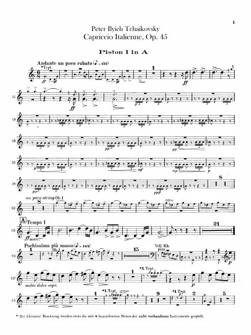Cornet 1, 2 (A)