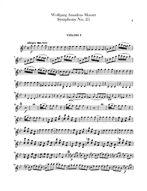 Violins I, II