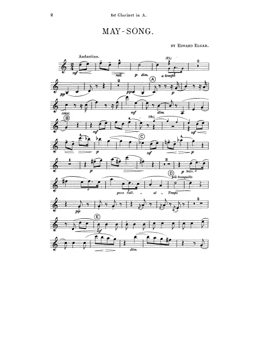 Clarinet 1, 2 (A)