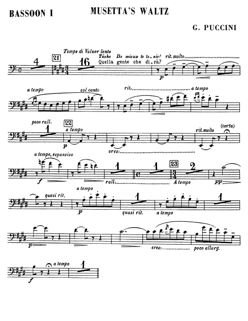 Bassoons 1, 2