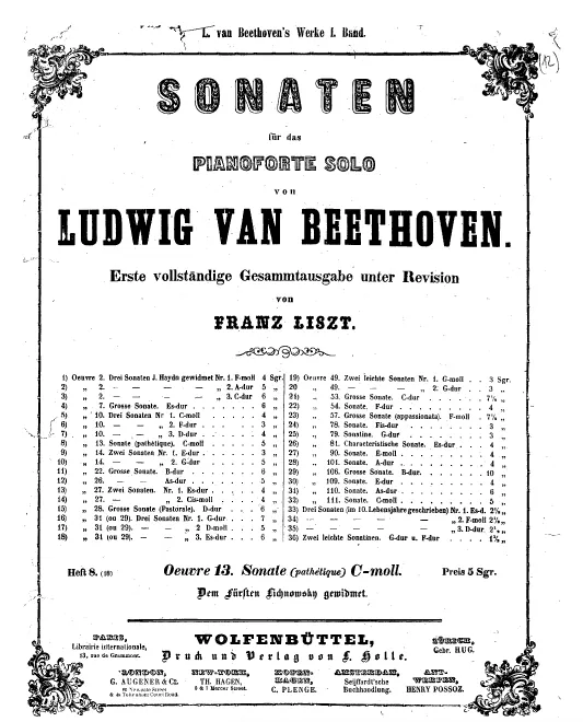 Heft 8. Piano Sonata No.8, Op.13