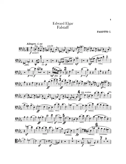 Bassoon 1, 2, Contrabassoon