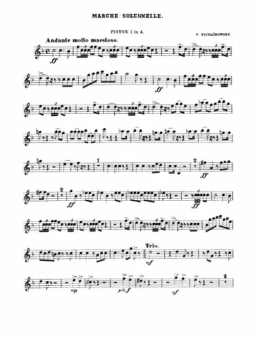 Cornet 1, 2 (A)
