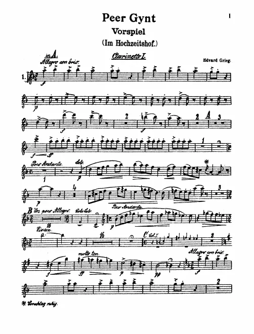 Clarinet 1 (A, B)