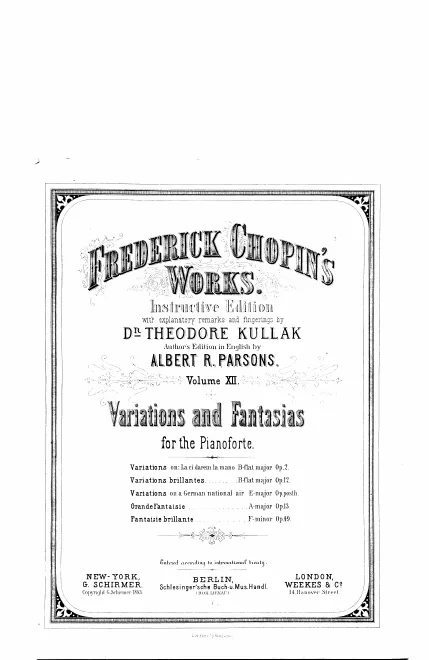 12. Variations and Fantasias