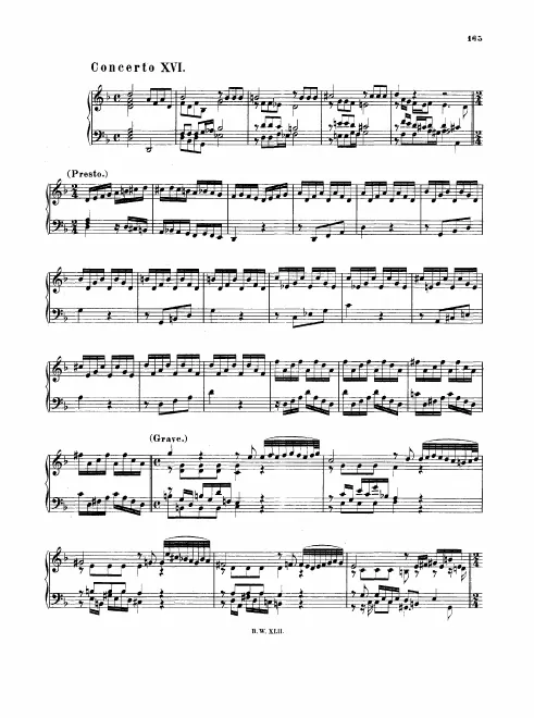 16. Concerto in , BWV 987
