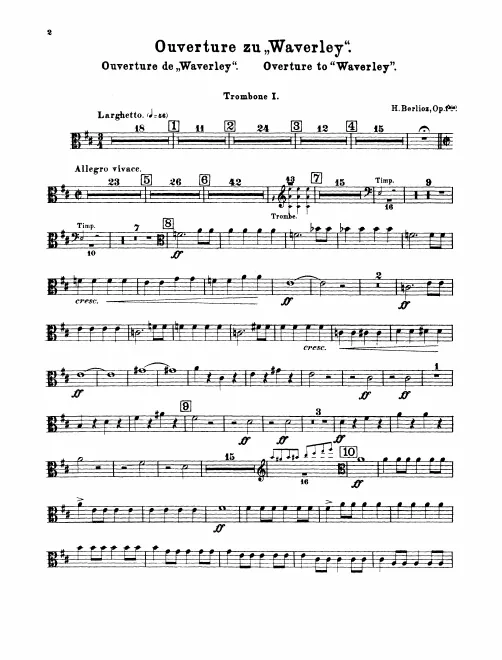 Trombone 1, 2, 3, Tuba