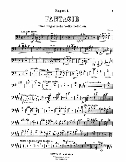 Bassoon 1, 2