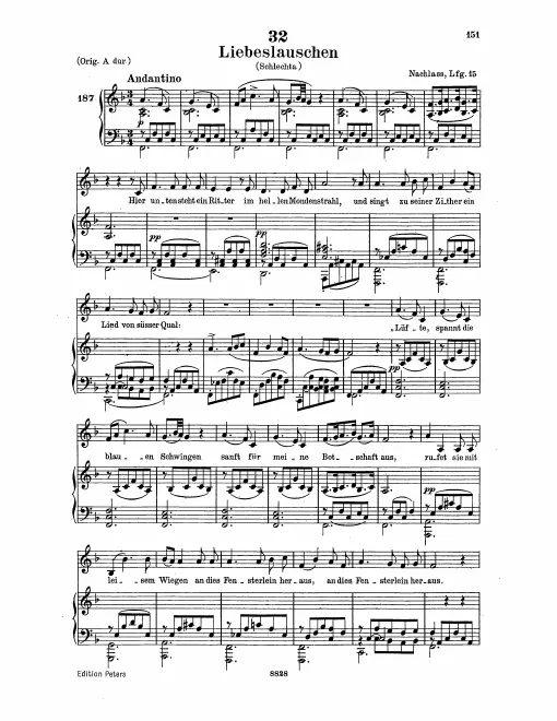 Complete Score (Low Voice, transposed to )