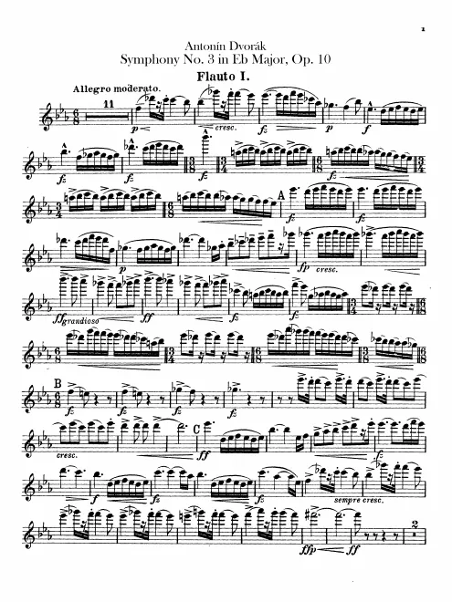 Flute 1, 2, Piccolo