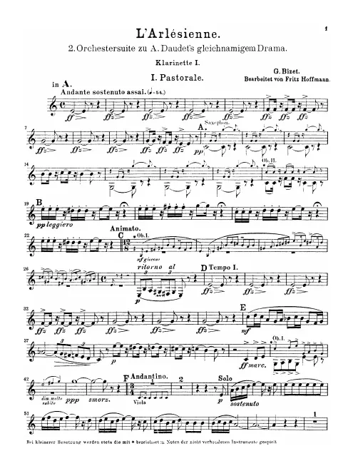 Clarinet 1 (A/B)