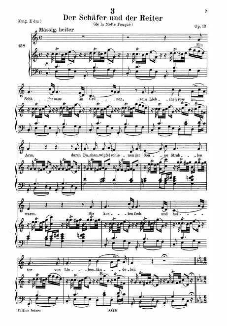 Complete Score (Low Voice, transposed to )