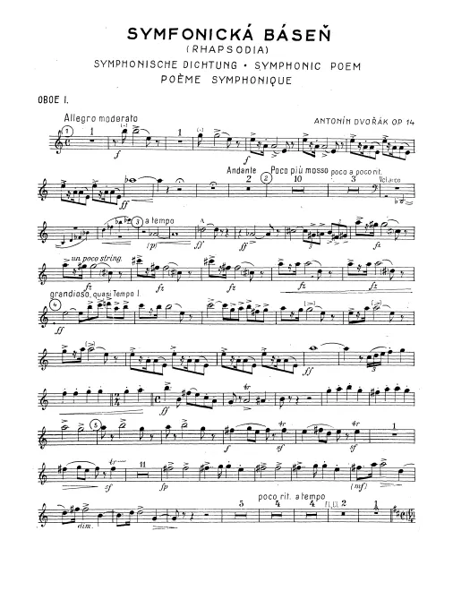 Oboe 1, 2, English Horn