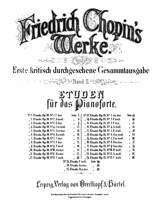 Band II. Etüden
