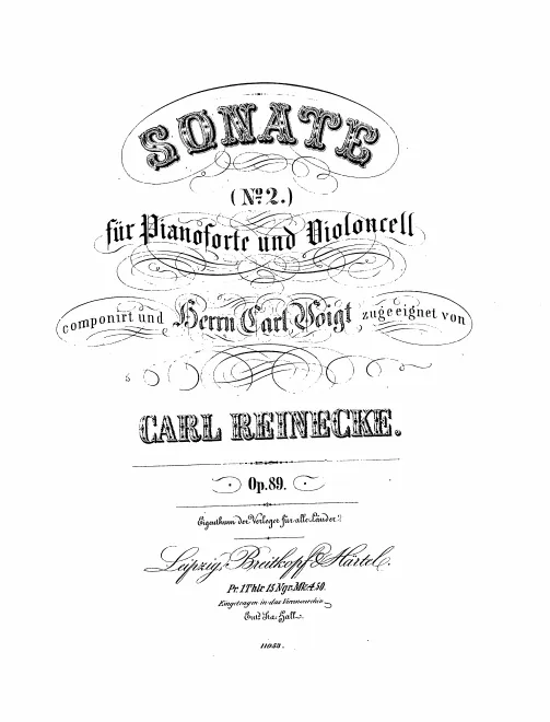 Piano score and Cello part