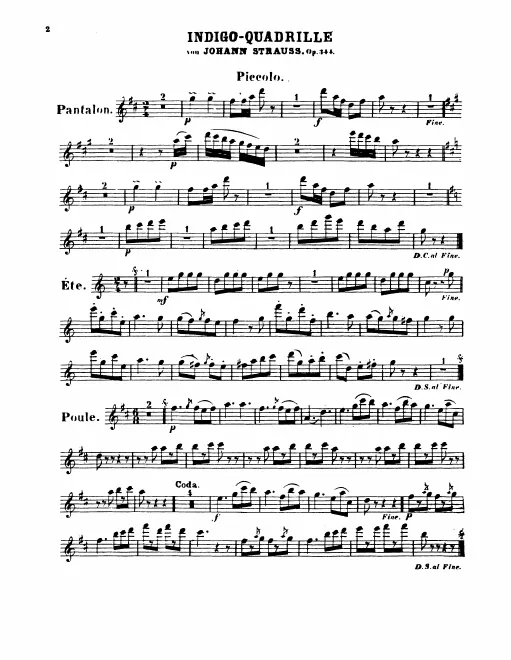 Piccolo, Flute
