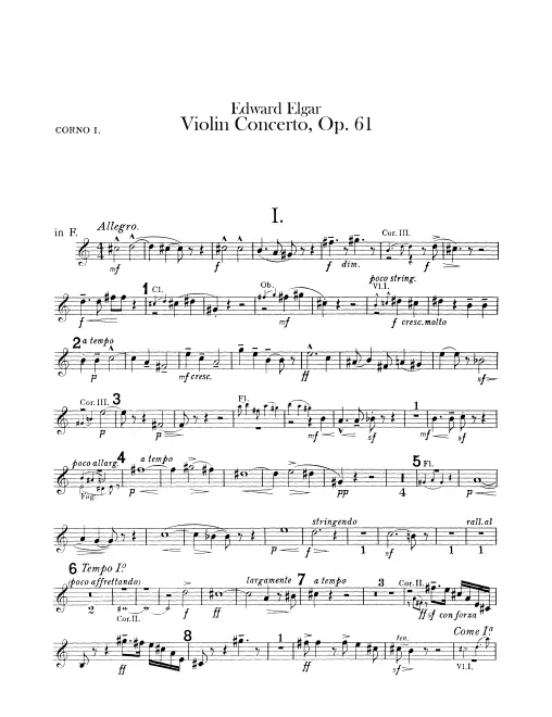 Horn 1, 2, 3, 4 (F)
