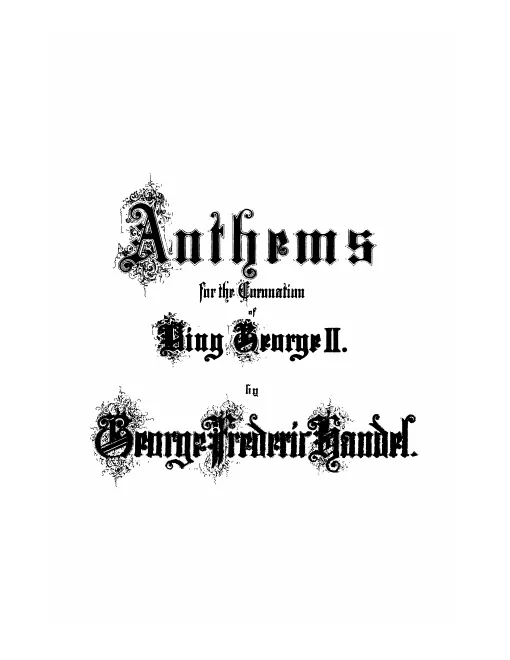 14. Krönungshymnen für König Georg II